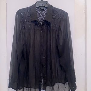 Lane Bryant Lace Button